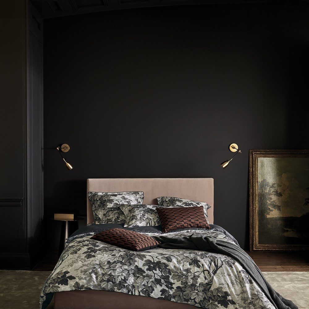 Richmond Park Bedding by Zoffany in Charcoal Grey